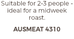 Suitable for 2-3 people - ideal for a midweek roast. AUSMEAT 4310